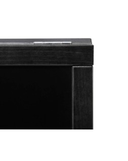 Pizarra negra liderpapel caballete doble cara de madera con superficie para rotuladores tipo tiza 55x85 cm