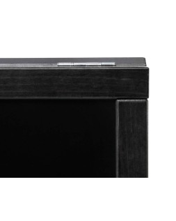 Pizarra negra liderpapel caballete doble cara de madera con superficie para rotuladores 75x135 cm