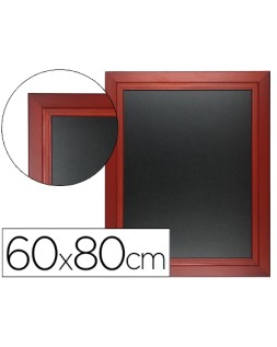 Pizarra negra liderpapel mural de madera con superficie para rotuladores tipo tiza 60x80cm