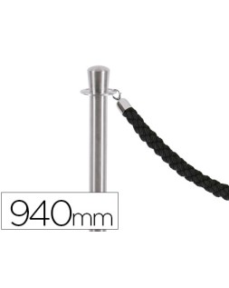 Poste separador cromado satinado altura 940 mm base 320 mm