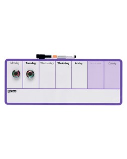 Planificador semanal nobo magnetico color violeta 140x360 mm