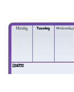 Planificador semanal nobo magnetico color violeta 140x360 mm