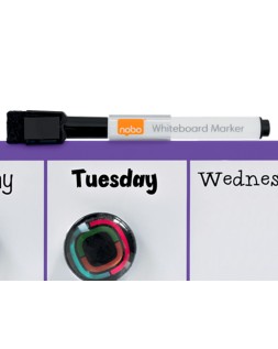 Planificador semanal nobo magnetico color violeta 140x360 mm