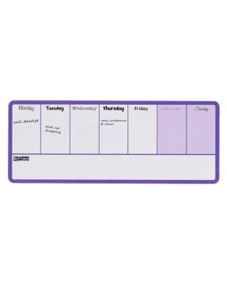 Planificador semanal nobo magnetico color violeta 140x360 mm