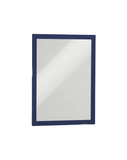 Marco porta anuncios durable pp magnetico din a4 dorso adhesivo removible color azul pack de 2 unidades