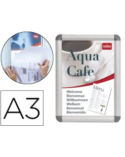 Marco porta anuncios nobo clipdown din a3 marco de aluminio con cantoneras 33,5x45,8x1,7 cm