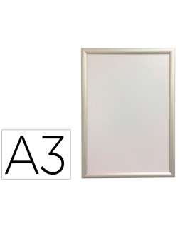 Marco porta anuncios q-connect din a3 marco de aluminio 32,7x45x1,2 cm