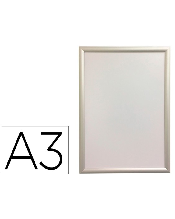 Marco porta anuncios q-connect din a3 marco de aluminio 32,7x45x1,2 cm