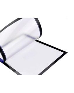 Marco porta anuncios liderpapel magnetico din a4 dorso adhesivo removible color azul