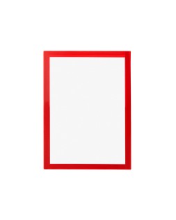 Marco porta anuncios liderpapel magnetico din a4 dorso adhesivo removible color rojo