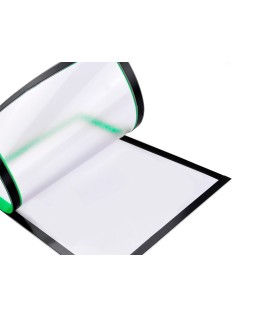 Marco porta anuncios liderpapel magnetico din a4 dorso adhesivo removible color verde