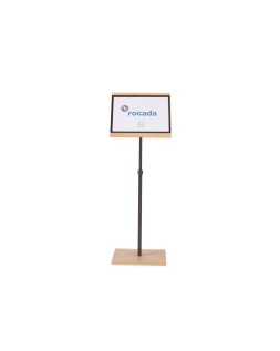 Expositor rocada de suelo serie natural magnetico rotativo 360 altura ajustable din a3