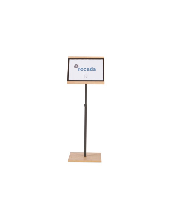 Expositor rocada de suelo serie natural magnetico rotativo 360 altura ajustable din a3