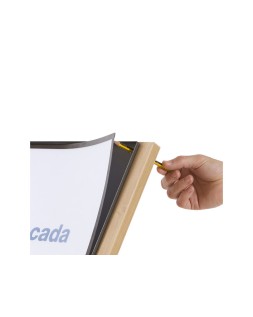 Expositor rocada de suelo serie natural magnetico rotativo 360 altura ajustable din a3