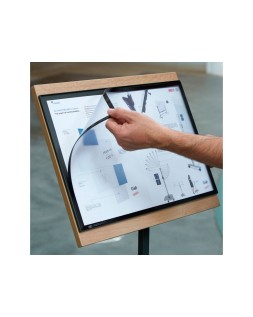 Expositor rocada de suelo serie natural magnetico rotativo 360 altura ajustable din a3