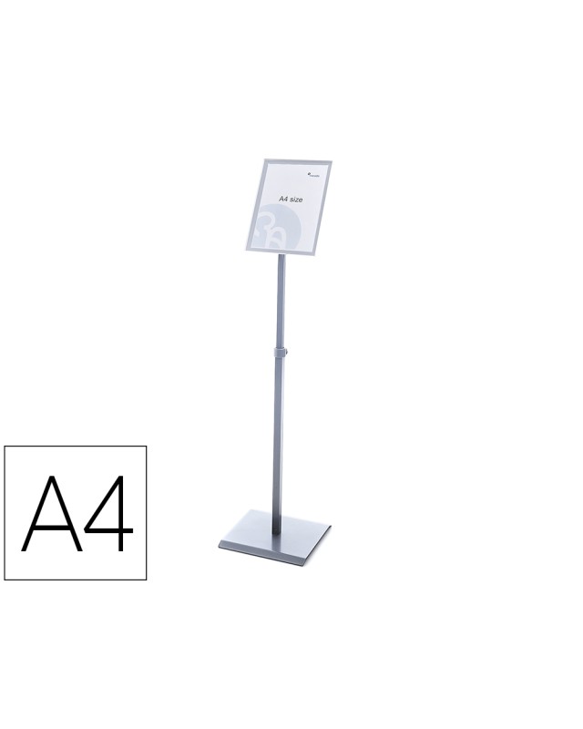 Expositor rocada de suelo magnetico rotativo 90 horizontal/vertical altura ajustable din a4