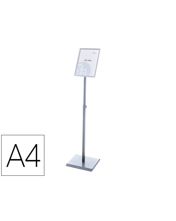 Expositor rocada de suelo magnetico rotativo 90 horizontal/vertical altura ajustable din a4