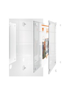 Marco porta anuncios nobo acrilico transparente mural removible din a3 sin marco 348x24x471 mm