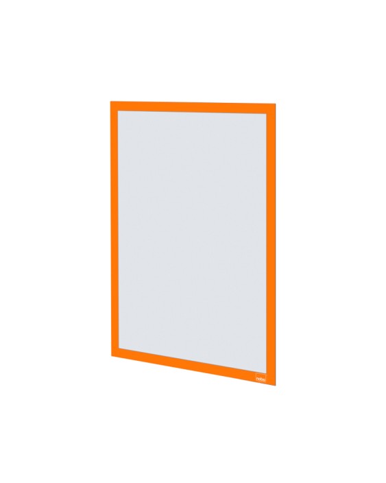Marco porta anuncios nobo din a3 marco magnetico autoadhesivo color naranja pack de 2 unidades