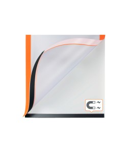 Marco porta anuncios nobo din a3 marco magnetico autoadhesivo color naranja pack de 2 unidades