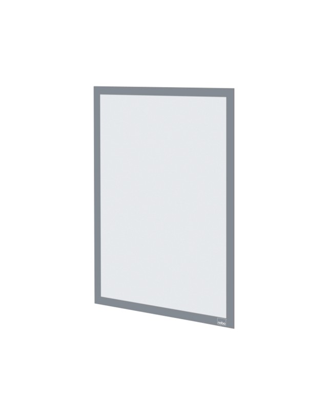 Marco porta anuncios nobo din a3 marco magnetico autoadhesivo color plata pack de 2 unidades