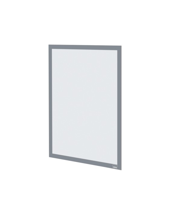 Marco porta anuncios nobo din a3 marco magnetico autoadhesivo color plata pack de 2 unidades