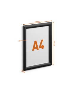 Marco porta anuncios durable din a4 marco aluminio color negro