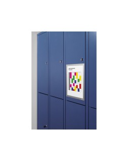 Marco porta anuncios durable duraframe magnetico din a4 color azul bolsa de 5 unidades