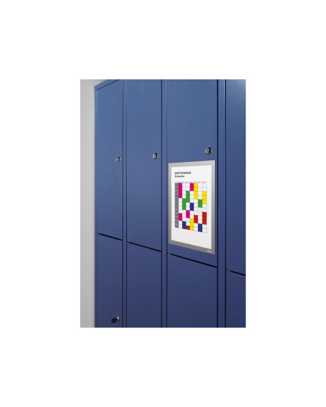 Marco porta anuncios durable duraframe magnetico din a4 color azul bolsa de 5 unidades