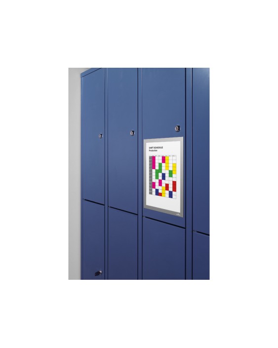 Marco porta anuncios durable duraframe magnetico din a4 color azul bolsa de 5 unidades