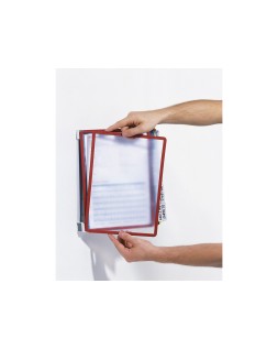 Portacatalogo de pared durable vario wall con 10 fundas din a4 colores surtidos