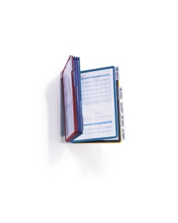 Portacatalogo de pared durable vario wall con 10 fundas din a4 colores surtidos