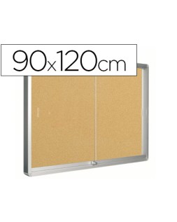 Vitrina de anuncios q-connect marco de aluminio 900 x 1200 mm