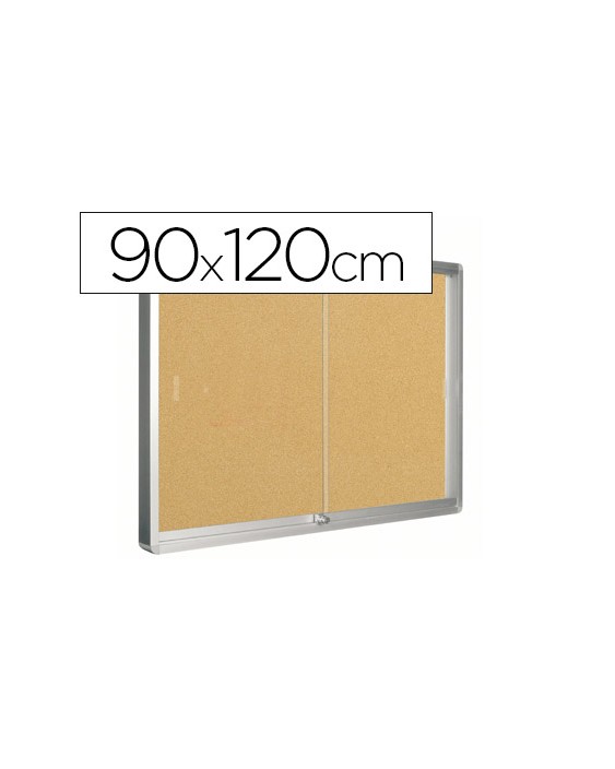Vitrina de anuncios q-connect marco de aluminio 900 x 1200 mm
