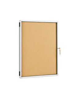 Vitrina de anuncios q-connect marco de aluminio 900 x 1200 mm