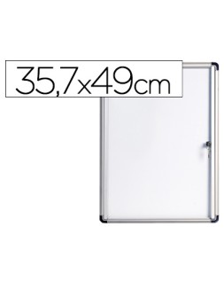 Vitrina de anuncios bi-office fondo magnetico extraplana de interior 357x490 mm