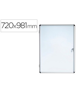 Vitrina de anuncios bi-office fondo magnetico extraplana de interior 720x981 mm