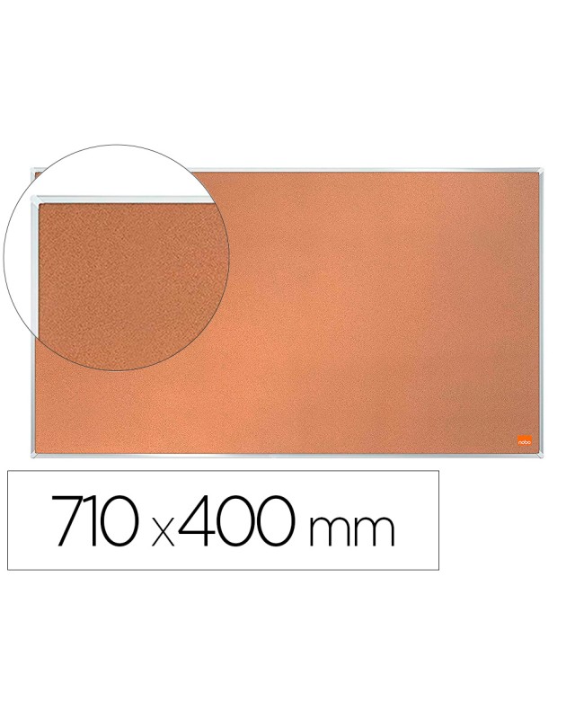 Tablero de anuncios nobo impression pro corcho formato panoramico 32" 710x400 mm