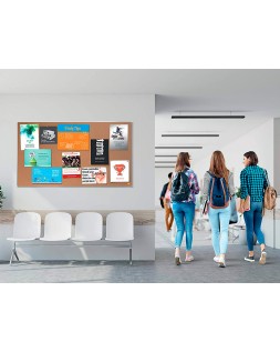 Tablero de anuncios nobo impression pro corcho formato panoramico 70" 1550x870 mm