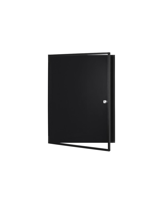 Vitrina de anuncios bi-office new gen magnetica acero lacado 9xa4 para interior color negro 696x933x36 mm