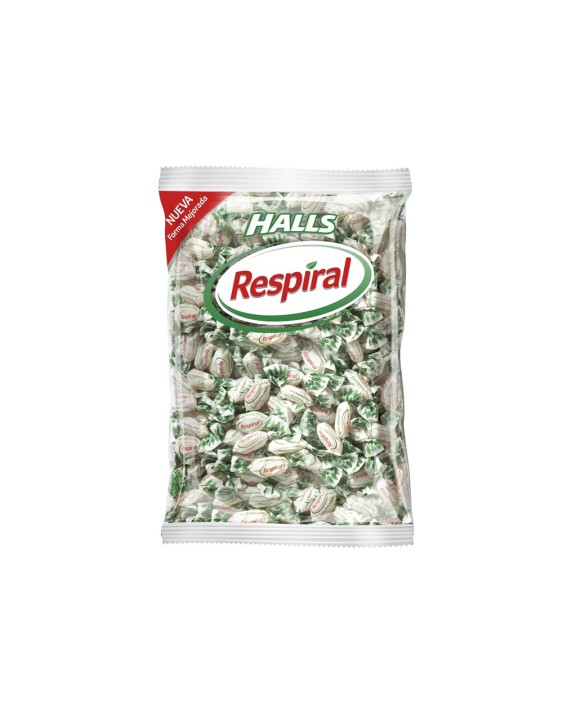 Caramelos halls respiral sabor menta eucalipto bolsa de 1 kg