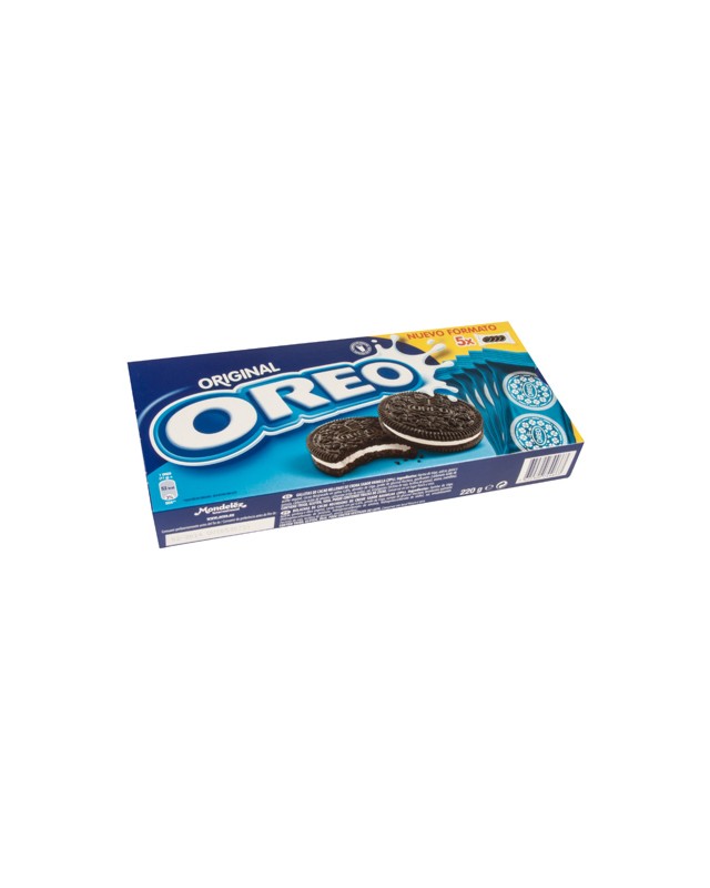 Galleta oreo original caja de 5 paquetes de 4 unidades 220 g