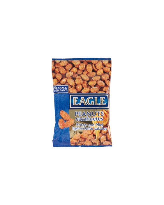Cacahuetes fritos con miel eagle snacks ligeramente salados bolsa 90 g