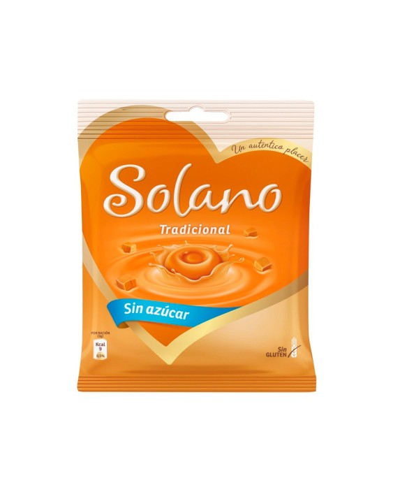 Caramelo solano tradicional toffe con crema sin azucar bolsa de 99 g