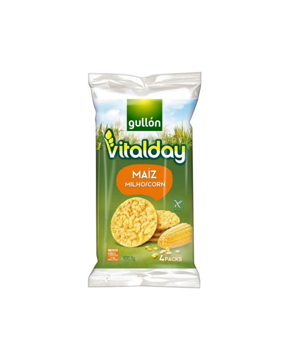 Tortitas de maiz gullon vitalday 108 gr paquete de 4 unidades de 27,5 g