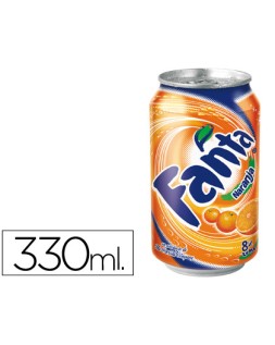 Refresco fanta naranja lata 330 ml