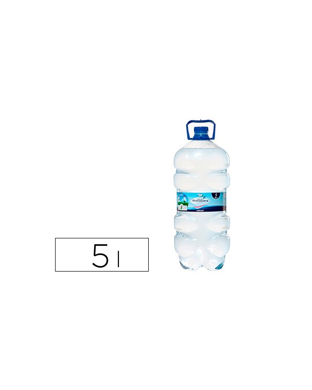 Agua mineral natural fuente primavera garrafa de 5 l