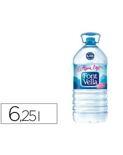 Agua mineral natural font vella sant hilari garrafa 6,25 l