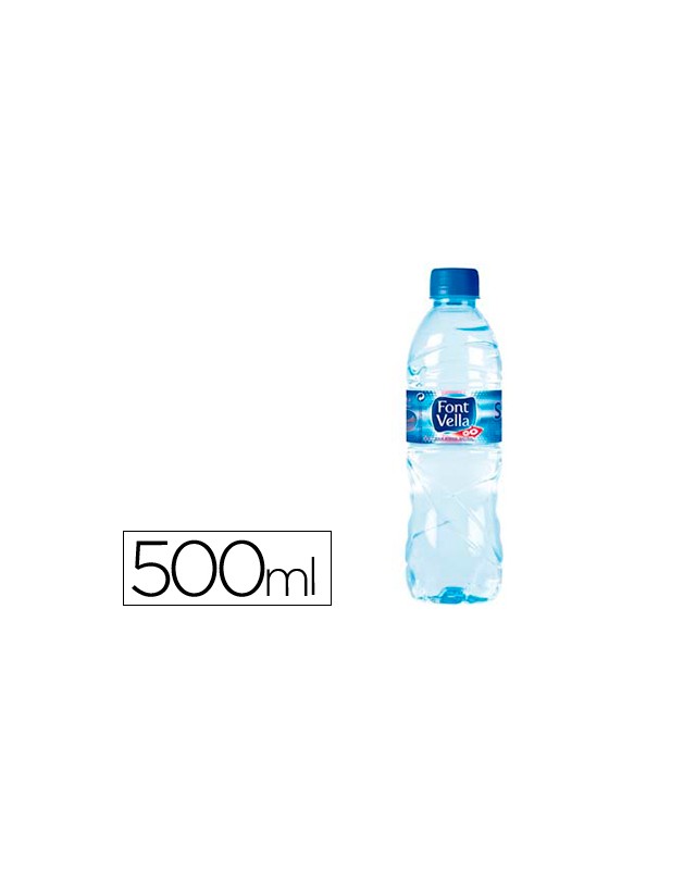 Agua mineral natural font vella sant hilari 500 ml