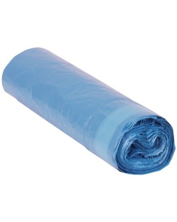 Bolsa basura domestica azul cierra facil 55x60 galga 120 rollo de 20 unidades